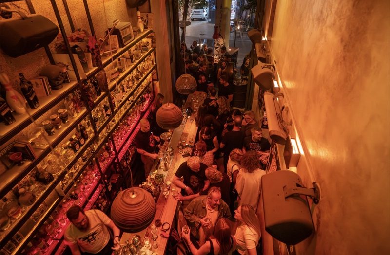 crowd dancing nightlife the dude bar athens