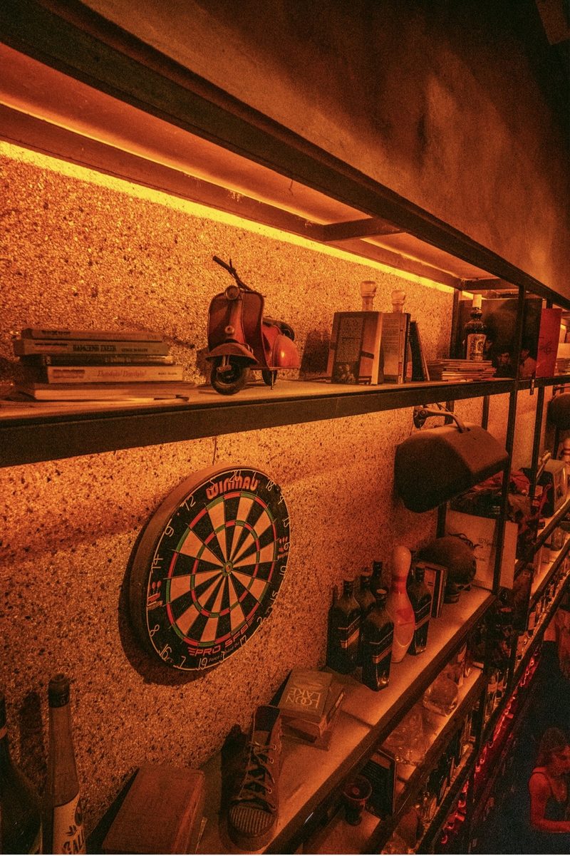 The Dude Bar interior on Kalamiotou street in Monastiraki